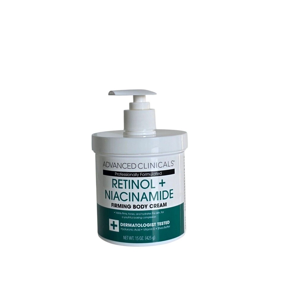 Advanced Clinicals Retinol + Niacinamide Firming Body Cream 15 oz